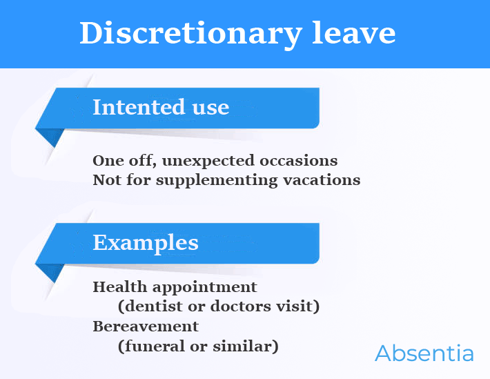 Discretionary leave inforgraphic